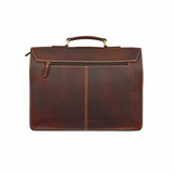 James Leather Messenger Briefcase Bag