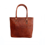 Brown  Leather Women's Tote Bag