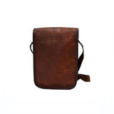 Soft Leather Satchel Messenger Crossbody Bag