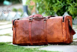 Brown Leather Duffel Bag