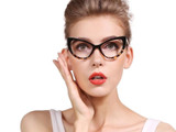 Throw in the Vowel Oversized Cat-Eye Reading Glasses