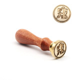 Retro Wood Stamp Classic 26 Letter A-Z Alphabet Initial Sealing