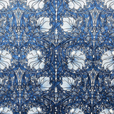 Blue Velvet William Morris Pimpernel Upholstery Fabric by the yard / Blue Velvet Home Fabric / High End Upholstery Velvet