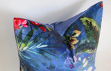 Evening Orchids Velvet Decorative Pillow Cover or Euro Sham