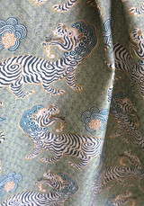 Basil Tibet Woven Jacquard Upholstery Fabric by the yard / Chinoiserie Home Decor Fabric / Clarence House Upholstery Fabric