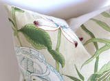 Schumacher Lotus Garden Pillow Cover / Parchment