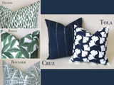 Santa Cruz Collection: Green Outdoor Pillow Covers / Outdoor Pillow cover / Green Patio Pillow / Banana Leaf Pillow Cover