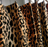 Leopard Velvet Cushion Cover / Velvet Cheetah Pillow / Self Piped Pillow Cover option / Jamil Natural / Hollywood Regency Pillow