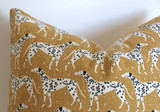 Mustard Dalmatian Pillow Cover / Mid Century Modern Dog Print Pillow Cover Mustard Dalmatian Pillow Cover / Mid Century Modern Dog Print Pillow Cover