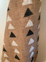 Mudcloth Upholstery Fabric by the yard / Home Decor Fabric / Rust Upholstery Fabric / Heavy weight fabric / Cream Black Mudcloth Fabric
