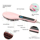 Paddle Brush Hair Straightener Comb