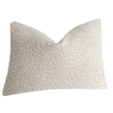 Navy Leopard Pillow Cover / Indigo Chenille Leopard: Available in 10 Sizes