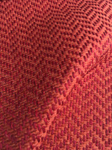 Red Orange upholstery fabric by the yard / Blood Orange Grasscloth / Woven Orange Fabric / Heavy weight Upholstery material / Thick Red Fabr
