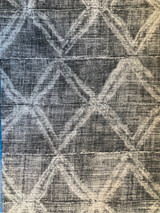Mudcloth Style Fabric by the yard / Home Decor Fabric / Blue Upholstery Fabric / Home Decor fabric / Grey Black Mudcloth Fabric