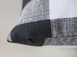 Outdoor Farmhouse Pillow / Black Check Pillow Cover / Black check cover / Buffalo check / Pillow cover / Black & White sham Outdoor Farmhouse Pillow / Black Check Pillow Cover / Black check cover / Buffalo check / Pillow cover / Black & White sham