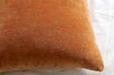 Orange Velvet Pillow / Apricot Velvet Cushion Cover / Pink Velvet Pillow Cover / Solid Orange Pillow / Orange Pillow Cover