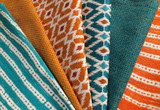 Orange Performance Fabric / Pumpkin Upholstery Fabric by the Yard / Home Decor Fabric / Orange Woven Upholstery / Solid Orange Upholstery