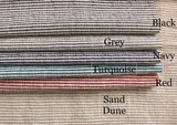 Navy Hemp Hmong Fabric / Home Decor Fabric / Navy Upholstery / Upholstery Ticking Stripe / Heavyweight Upholstery