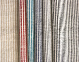 Navy Hemp Hmong Fabric / Home Decor Fabric / Navy Upholstery / Upholstery Ticking Stripe / Heavyweight Upholstery