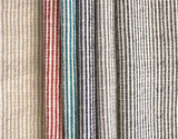 Black Hemp Hmong Fabric / Home Decor Fabric / Black Upholstery / Upholstery Ticking Stripe / Heavyweight Upholstery