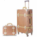 Retro Spinner Rolling Luggage Set Travel Bag Trolley Women Suitcase Wheels Vintage Cabin Trunk