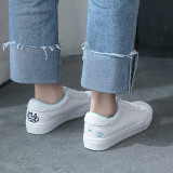 HOT Women Sneakers Fashion Breathble Vulcanized Shoes Platform Lace up Casual White Tenis Feminino Zapatos De Mujer Pu leather 8