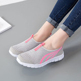 Shoes woman flats 2019 fashion breathable mesh flat with sneakers women shoes solid casual ladies shoes slip-on women sneakers