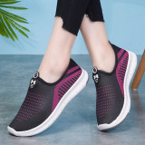 Slip-on Walking Shoes 2019 Fashion Womens Sneakers Shoes Breathable Lightweight Mesh Sneakers Tenis Feminino Casual Shoes Woman