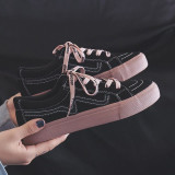 2019 Women Sneaker Fashion Breathble Vulcanized Shoes Platform Lace up Casual White Shoes Tenis Feminino zapatillas mujer