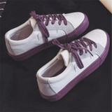 2019 Women Sneaker Fashion Breathble Vulcanized Shoes Platform Lace up Casual White Shoes Tenis Feminino zapatillas mujer