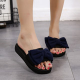 Women Bow Summer Sandals Slipper Indoor Outdoor Flip-flops Beach Shoes New Fashion Female Casual flower Slipper chanclas 3.747