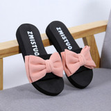 Women Bow Summer Sandals Slipper Indoor Outdoor Flip-flops Beach Shoes New Fashion Female Casual flower Slipper chanclas 3.747