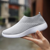 Women Vulcanize Shoes 2019 Women Shoes Fly Knitting Socks Sneaker Women Loafers New Women Sneakers Tenis Feminino Plus Size 43