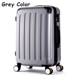 High quality 20inches candy color abs pc travel luggage bags on brake universal wheels, hardside suitcase for girl
