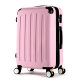 High quality 20inches candy color abs pc travel luggage bags on brake universal wheels, hardside suitcase for girl