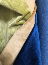 Chartreuse Velvet Upholstery Fabric by the yard / Green Velvet Home Fabric / High End Upholstery Velvet / Vintage Upholstery Velvet