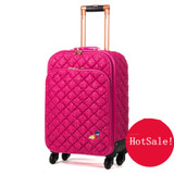 Fashion lace travel bag female universal wheels trolley luggage bag suitcase luggage gossip,euro faashion style 16inch luggage