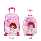 Travel Luggage bags Case School Bags for Girls Boys Waterproof Kids Book Bag Girls Anime Trolley Suitcase Kids Climb The Stairs