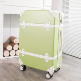 Luggage 20" 22" 24" 26" inch women hard retro rolling luggage set trolley baggage with cosmetic bag vintage suitcase for girls