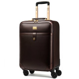 Luxury Travel Suitcase Rolling Spinner Luggage Women Trolley case 24inch Wheels Man 20inch Box PVC Vintage Cabin Travel BagTrunk