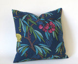 Navy Lumbar Pillow Cover / Yellow Navy Decorative Pillow Cover / Navy Teal Lumbar Pillow 12x18 12x21 16x24 / Raspberry Navy Pillow