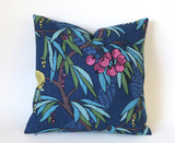 Navy Lumbar Pillow Cover / Yellow Navy Decorative Pillow Cover / Navy Teal Lumbar Pillow 12x18 12x21 16x24 / Raspberry Navy Pillow