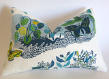Citrus Garden "Pool" Decorative Pillow Cover / Schumacher Josef Frank pillow cover / Citrus Garden 20x20 22x22 24x24 26x26 Schumacher Pillow
