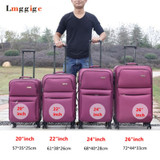 Cloth Trolley Case, Universal Wheel Travel Shell, Large Capacity Luggage, Student Password Box, Portable Boarding suitcase