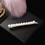 MYHFKK2019 hot fashion headwear Pearl Hair Clip Snap Hair Barrette Stick Hairpin Hair female hair jewelry inlaid hairpin FJ011