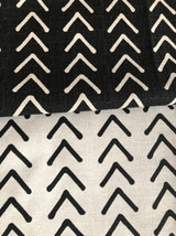 Mudcloth Upholstery Fabric by the yard / Home Decor Fabric / Cotton Upholstery Fabric / Heavy weight fabric / White Mudcloth Fabric
