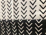 Mudcloth Upholstery Fabric by the yard / Home Decor Fabric / Cotton Upholstery Fabric / Heavy weight fabric / White Mudcloth Fabric