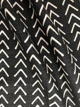 Mudcloth Upholstery Fabric by the yard / Home Decor Fabric / Cotton Upholstery Fabric / Heavy weight fabric / White Mudcloth Fabric