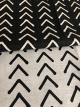 Mudcloth Upholstery Fabric by the yard / Home Decor Fabric / Cotton Upholstery Fabric / Heavy weight fabric / White Mudcloth Fabric