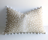 Navy Blue Ombré Fawn Pillow Cover / Available in 10 Sizes